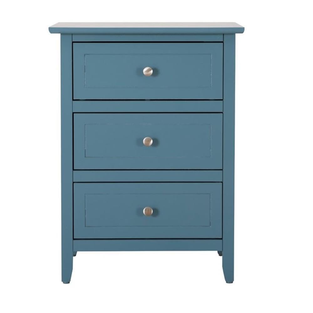 Set of 2 Engineered Wood 3-Drawer Nightstands O7621