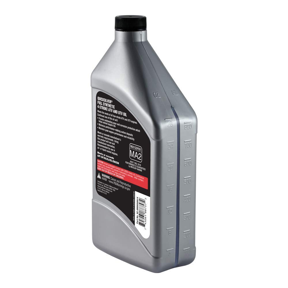 5W-40 Full Synthetic 4-Stroke ATV Engine Oil, 1 Quart T45247