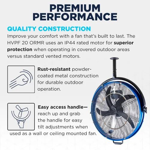 20 Inch 3-Speed Metal Misting Fan A845424