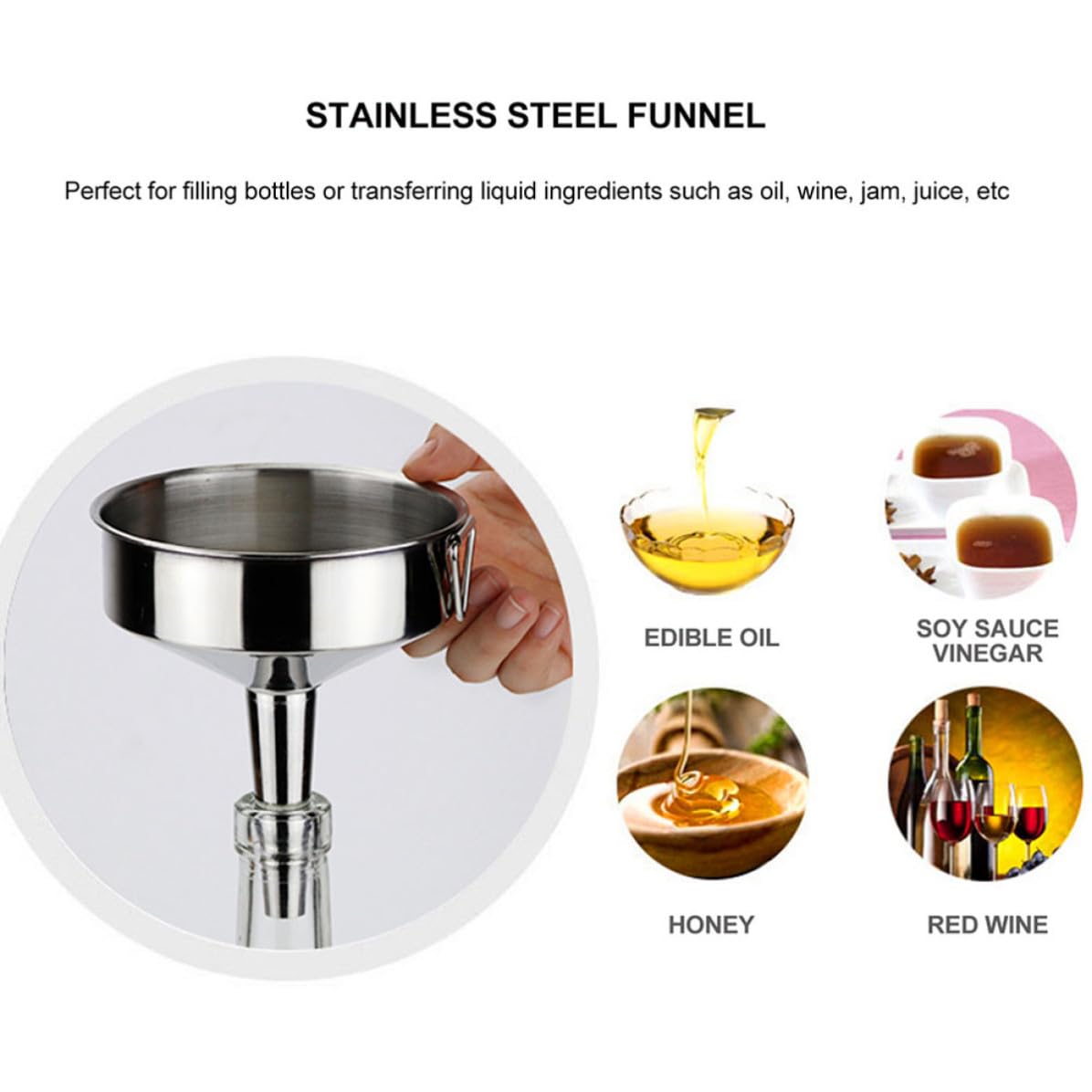 Stainless Steel Funnel Set M22807