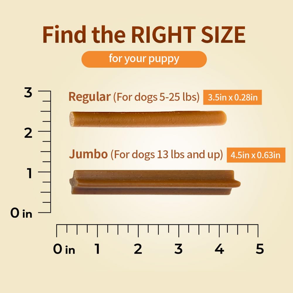 Peanut Butter Flavor Natural Puppy Chew Sticks 3.7oz C48180