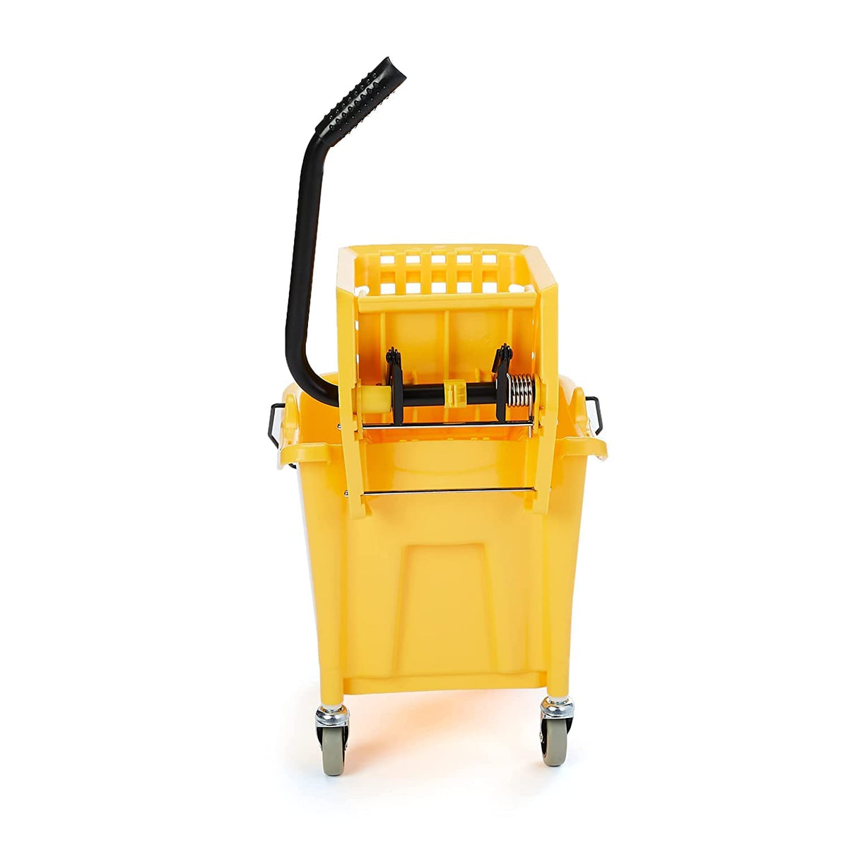 Yellow 35-Quart Mop Bucket on Wheels Y985029