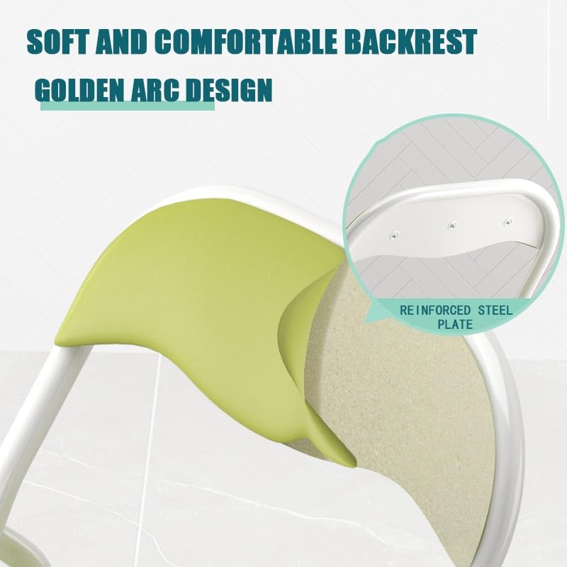 Black Padded Folding Chair with Backrest and Footrest A89734