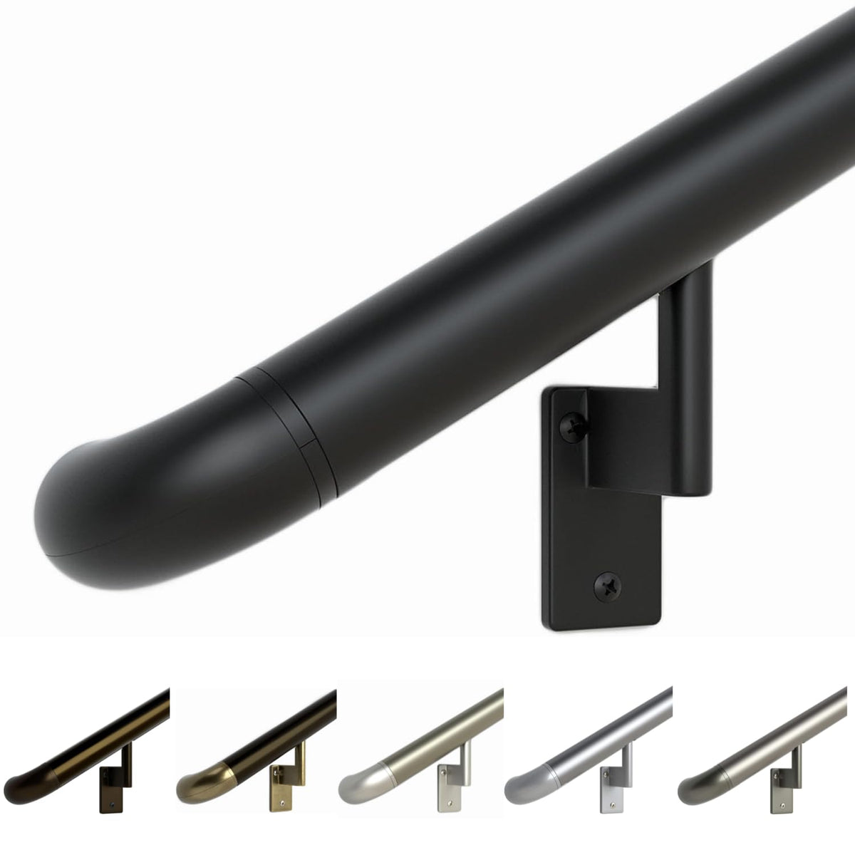 Satin Black 6ft ADA Handrail Kit A57757
