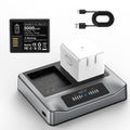 2-Pack Rechargeable Batteries with Charging Station O391