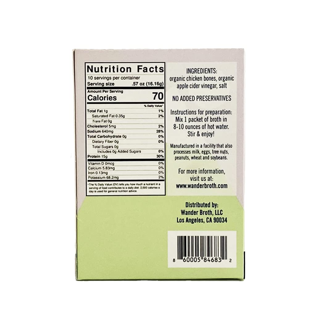 Freeze-Dried Organic Chicken Bone Broth, 10 Pack G338398