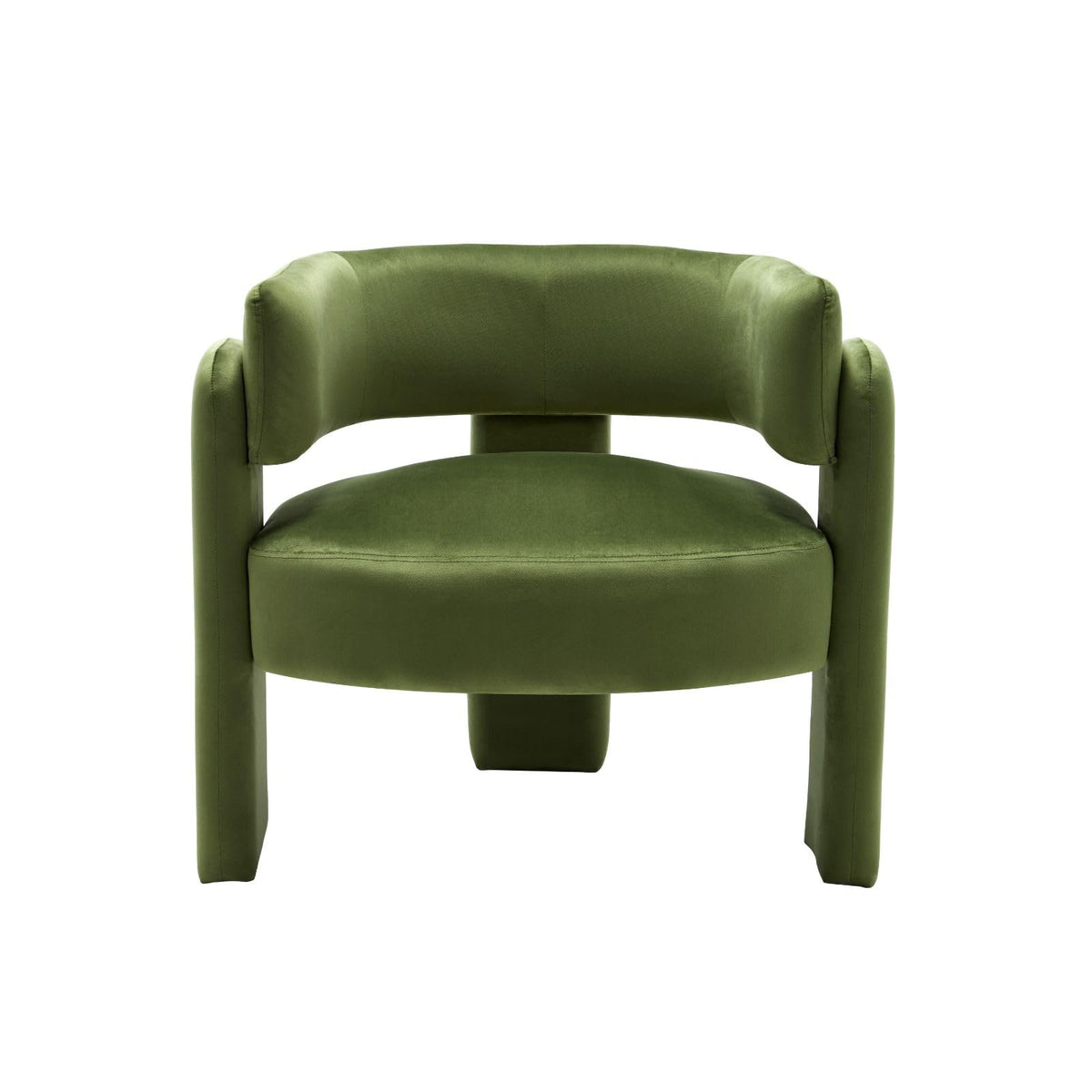 Set of 2 Green Upholstered Accent Chairs with Arms R927776