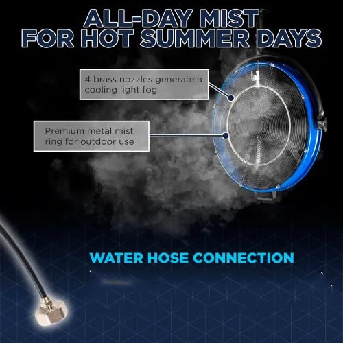 20 Inch 3-Speed Metal Misting Fan A845424