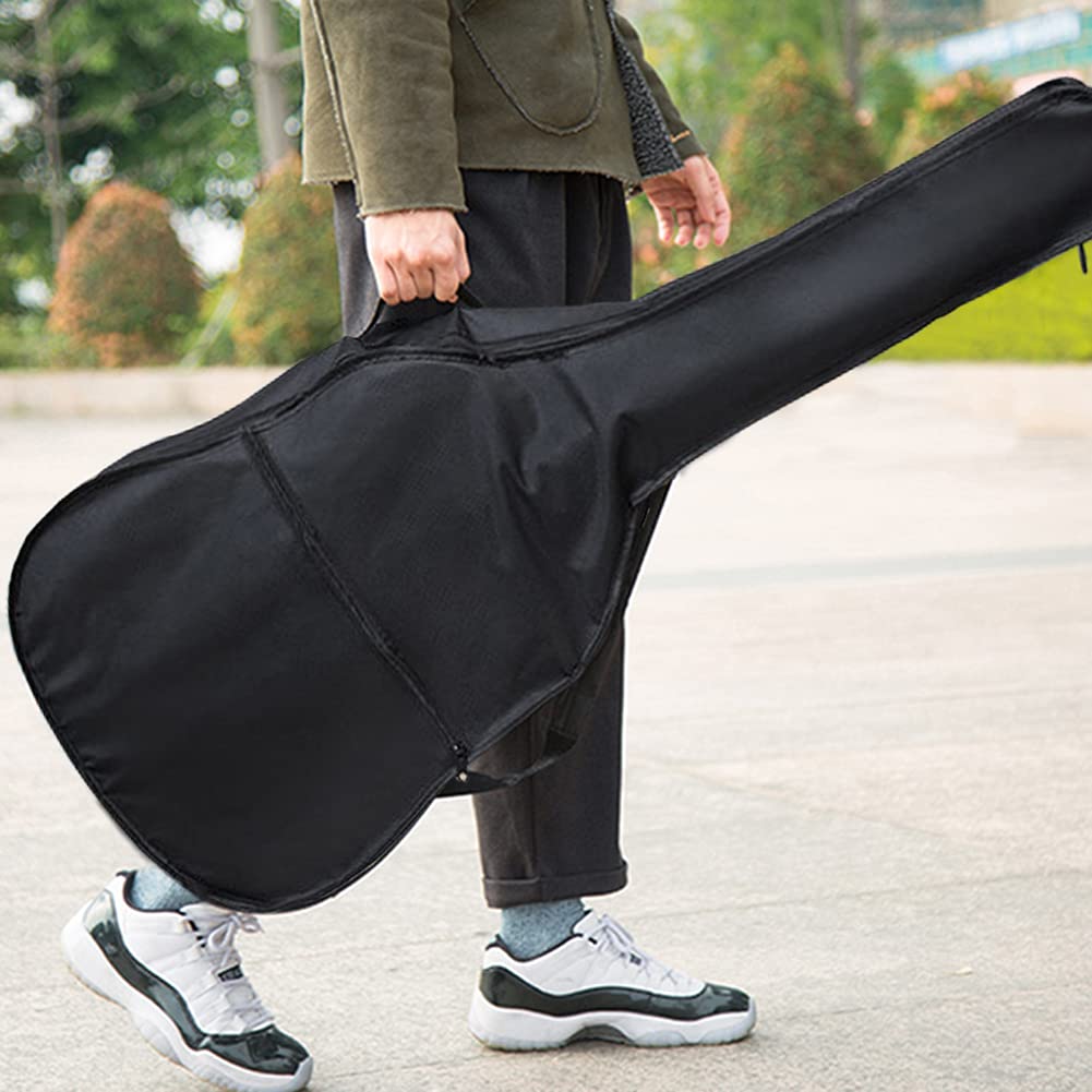 40 Inch Water-resistant Acoustic Guitar Bag with Shoulder Strap and Pocket S669303