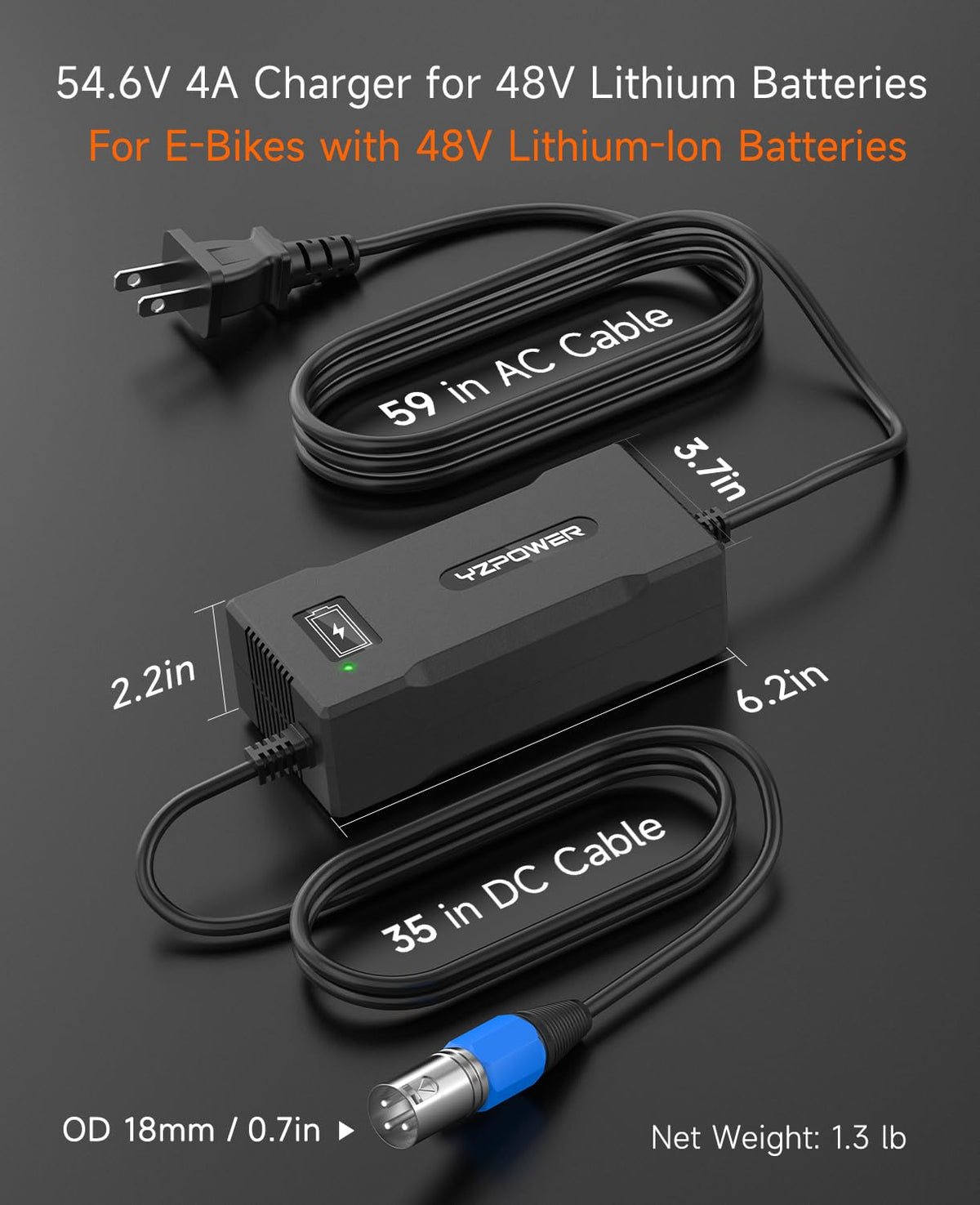 48V 4A Electric Bike Charger Q387616