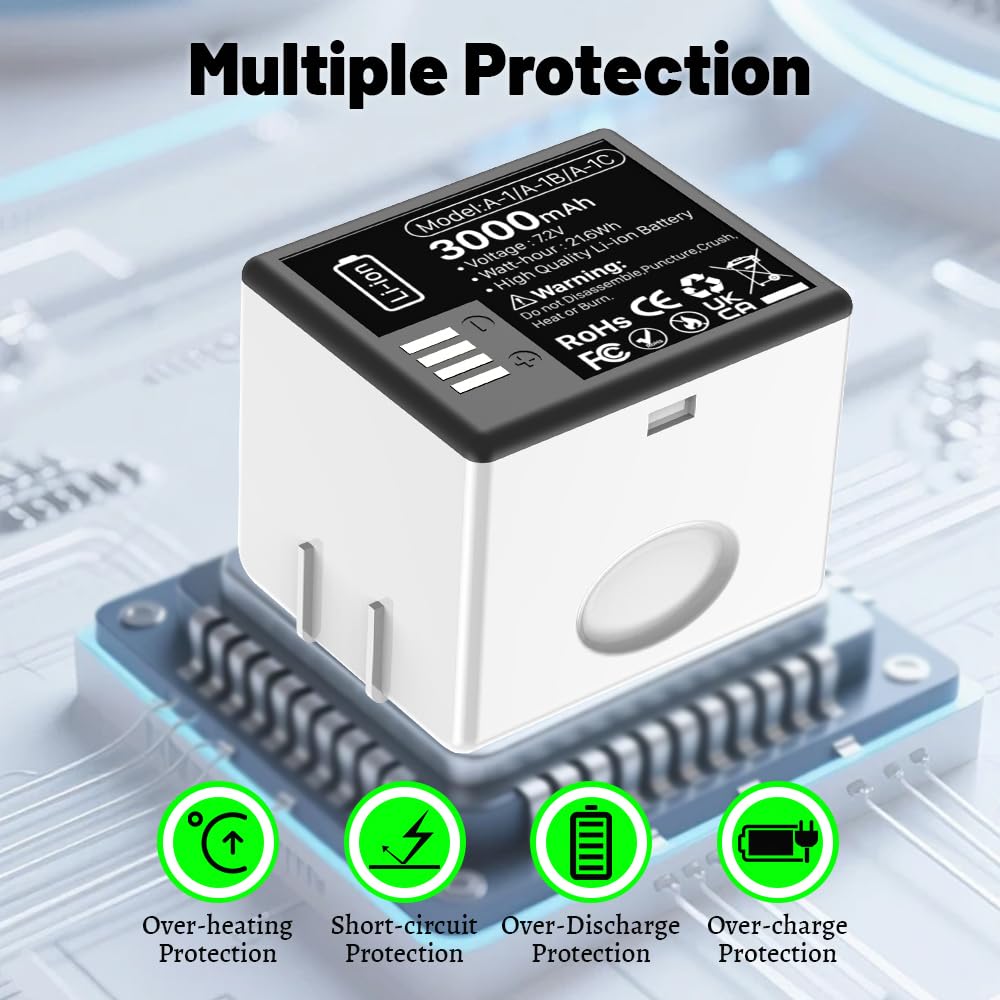 2-Pack Rechargeable Batteries with Charging Station O391