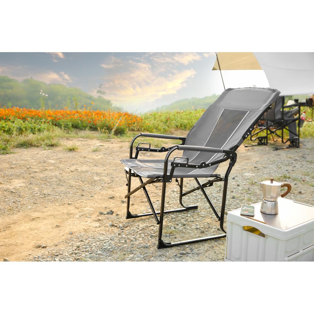 Oversized Portable Folding Camping Chair with Side Table K1167