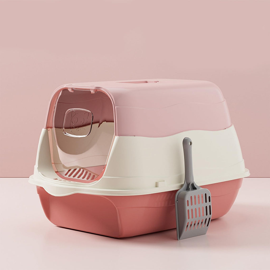 Cat Litter Box with Lid with Litter Scoop X51947