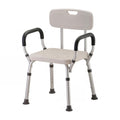 Bath Seat with Removable Arms & Back, 300 lb Capacity, Adjustable Height Q63337