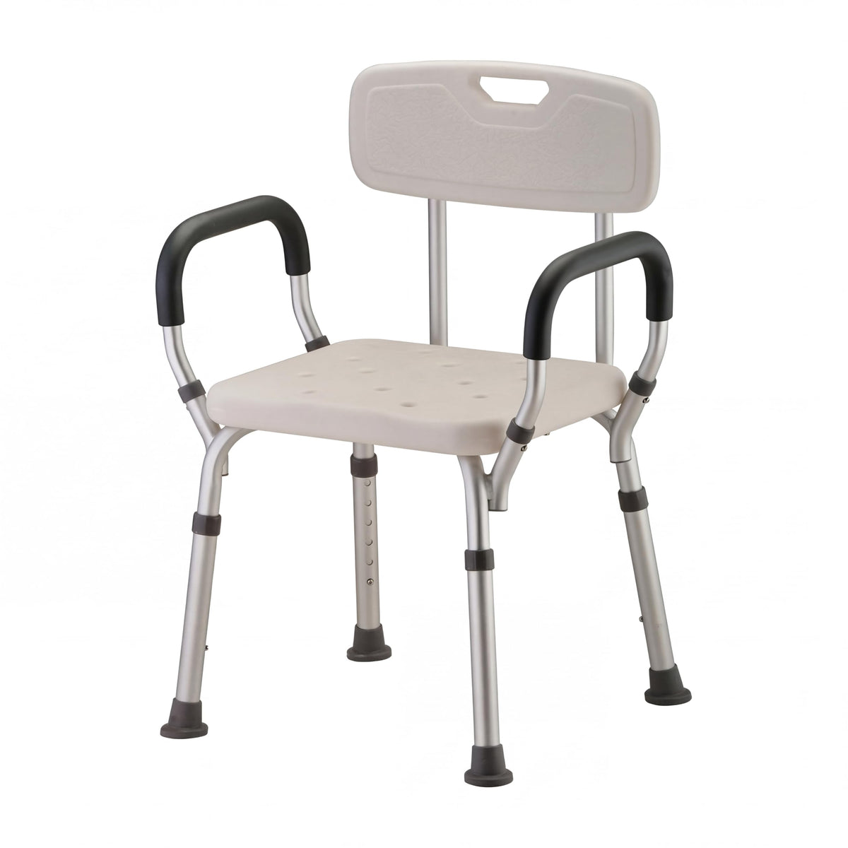 Bath Seat with Removable Arms & Back, 300 lb Capacity, Adjustable Height Q63337