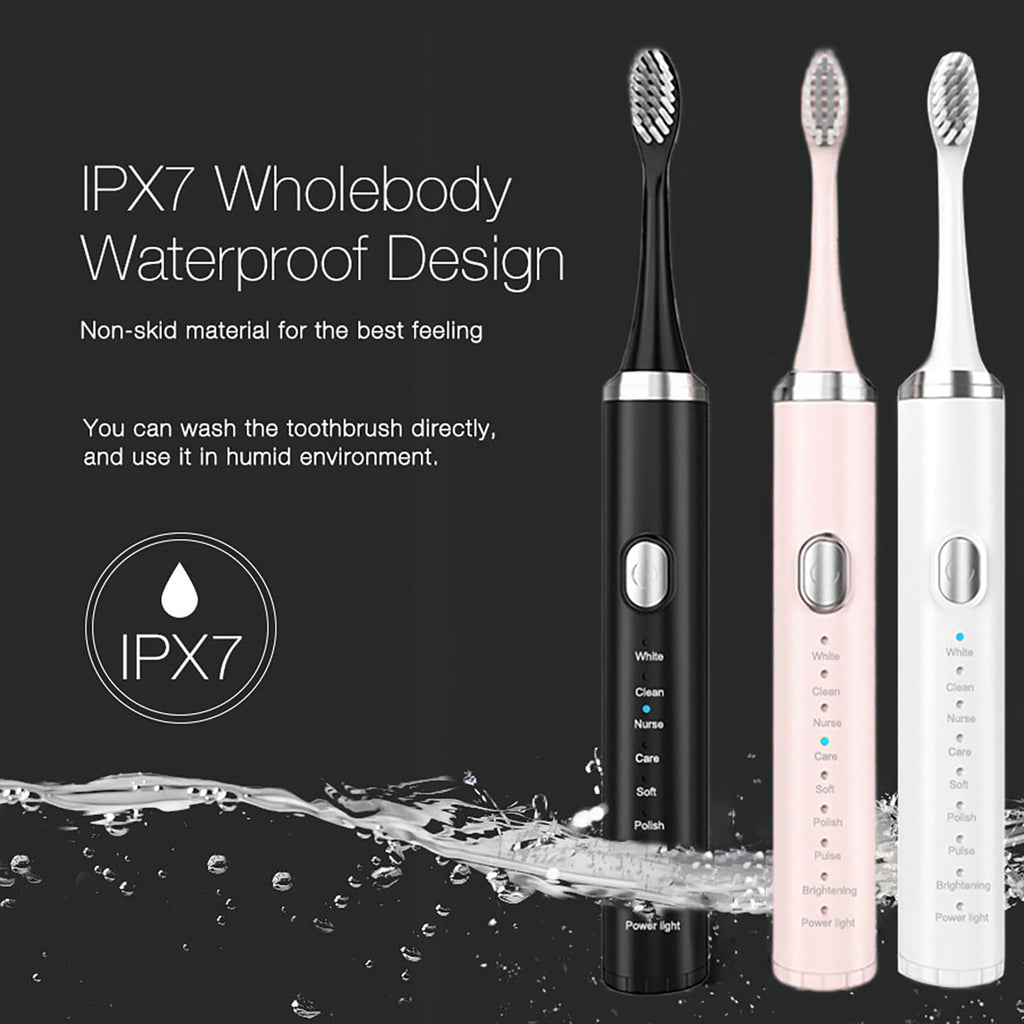 Rechargeable Electric Toothbrush with 4 Replacement Heads K500
