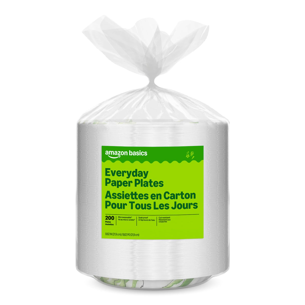 8.62 Inch Disposable Paper Plates, 200 Count M539328