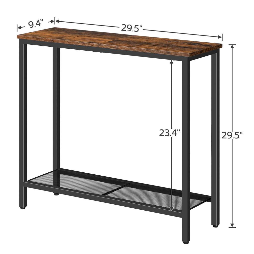 29.5" Narrow 2 Tier Console Table G2218