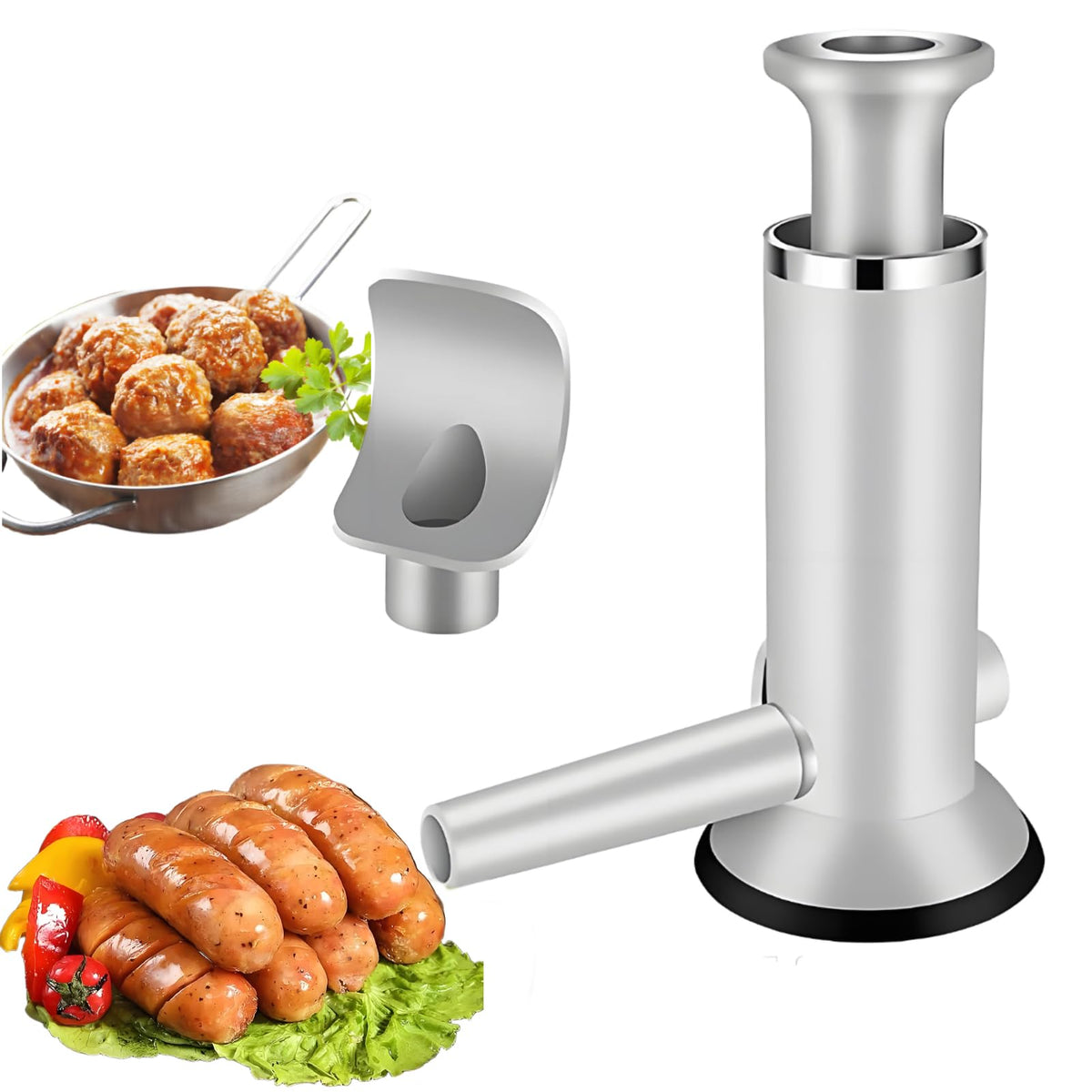2 in 1 Vertical Sausage Stuffer with 2 Tubes B211511