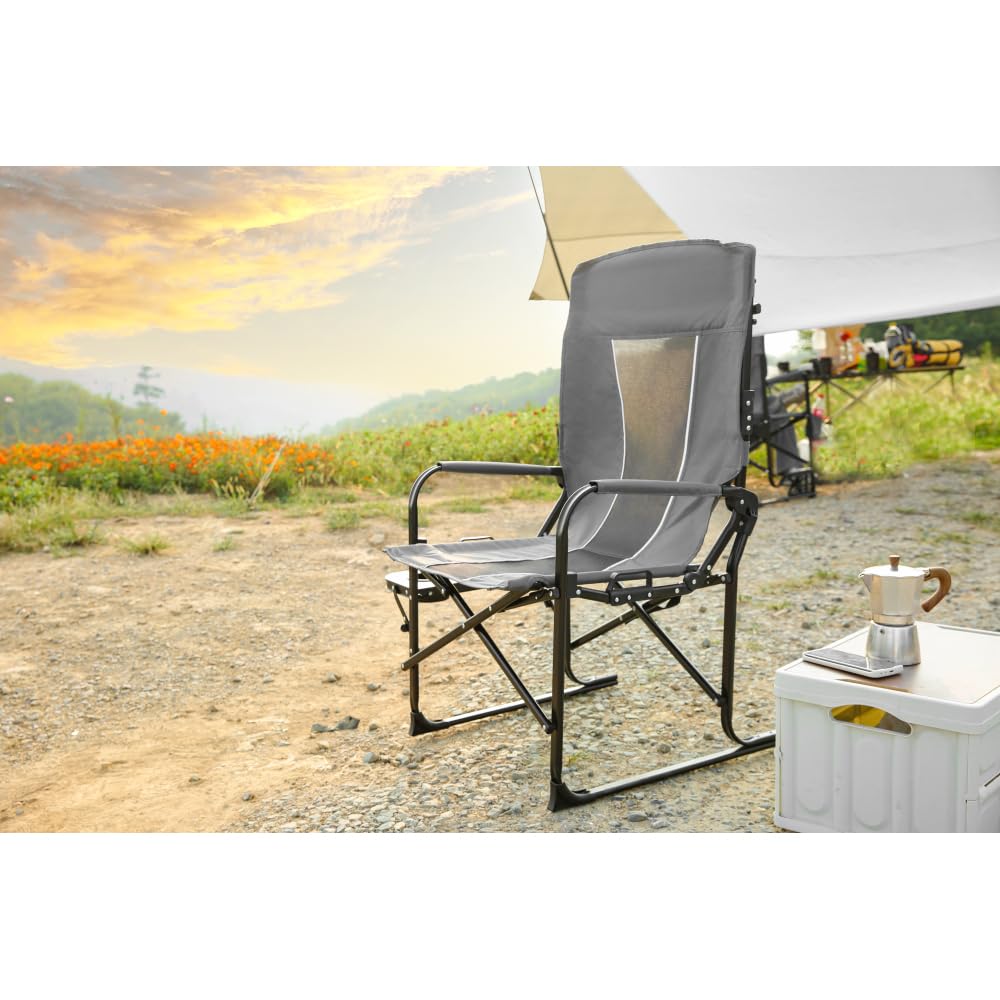 Oversized Portable Folding Camping Chair with Side Table K1167