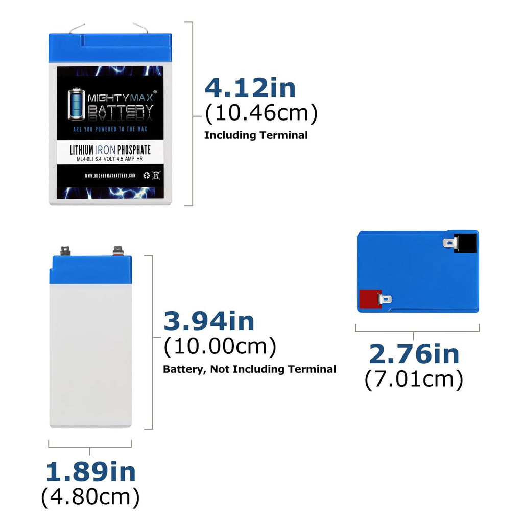 6V 4.5AH Lithium Replacement Battery X308080