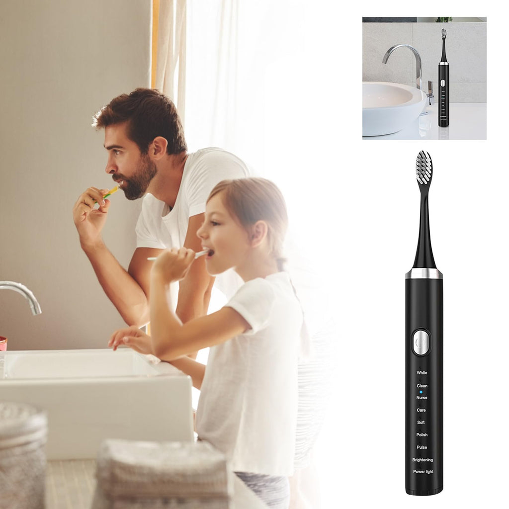 Rechargeable Electric Toothbrush with 4 Replacement Heads K500