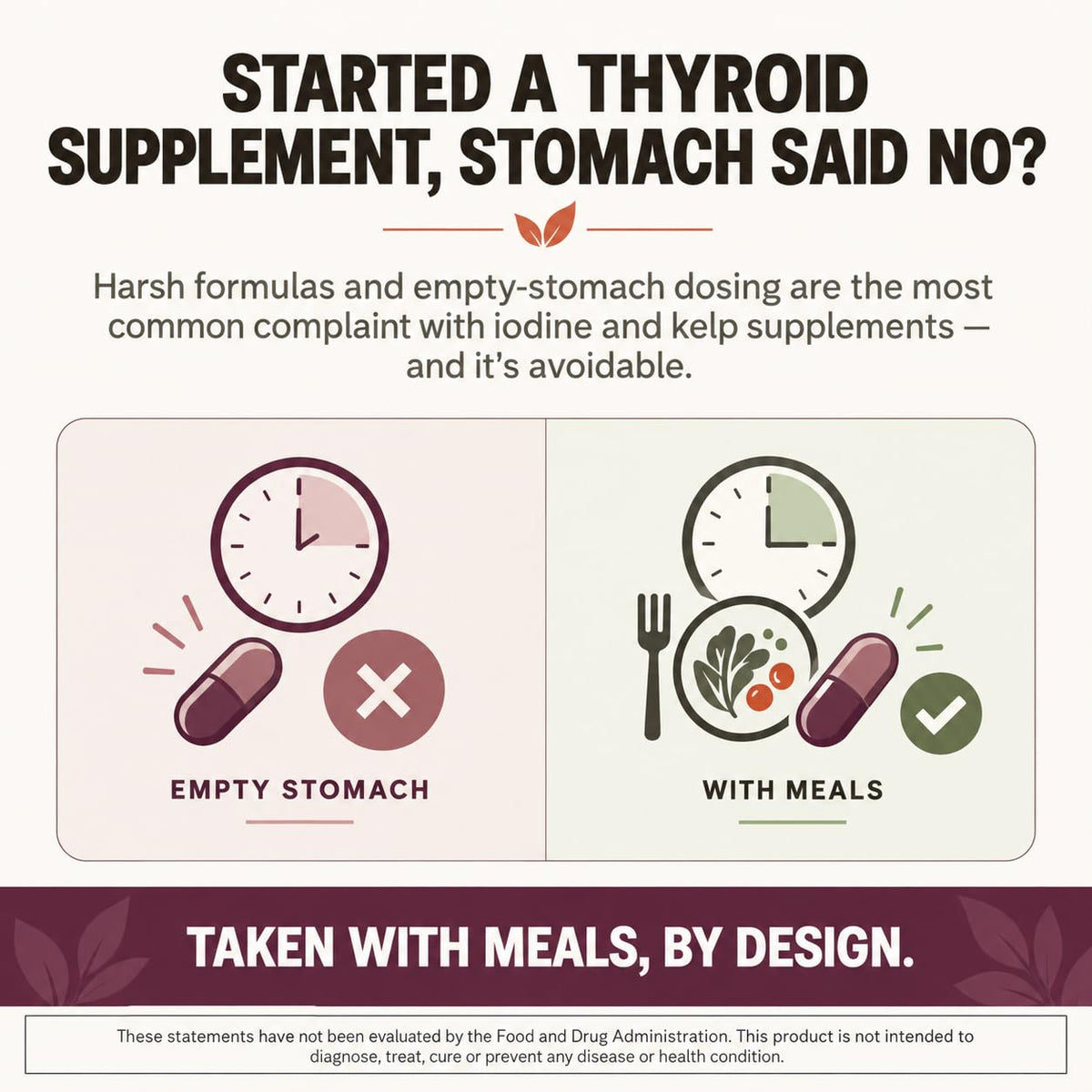 Thyroid Support with Iodine & Selenium, 60 Capsules N417026