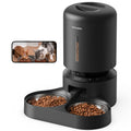 Automatic Cat Feeder with Camera, 1080P HD Video, 5G WiFi, 2-Way Audio, Dual Tray, Black 5L R991