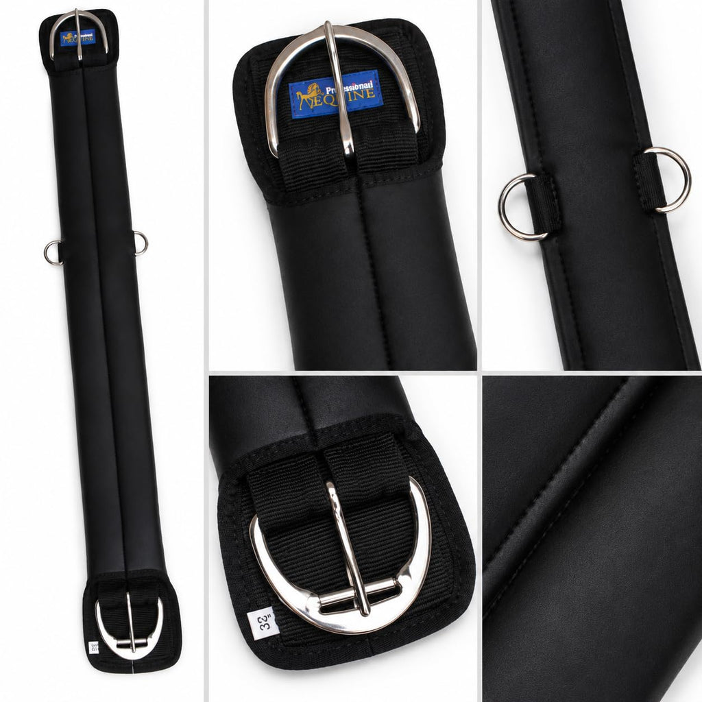 Neoprene Anti-Slip Saddle Cinch Girth Black U29421