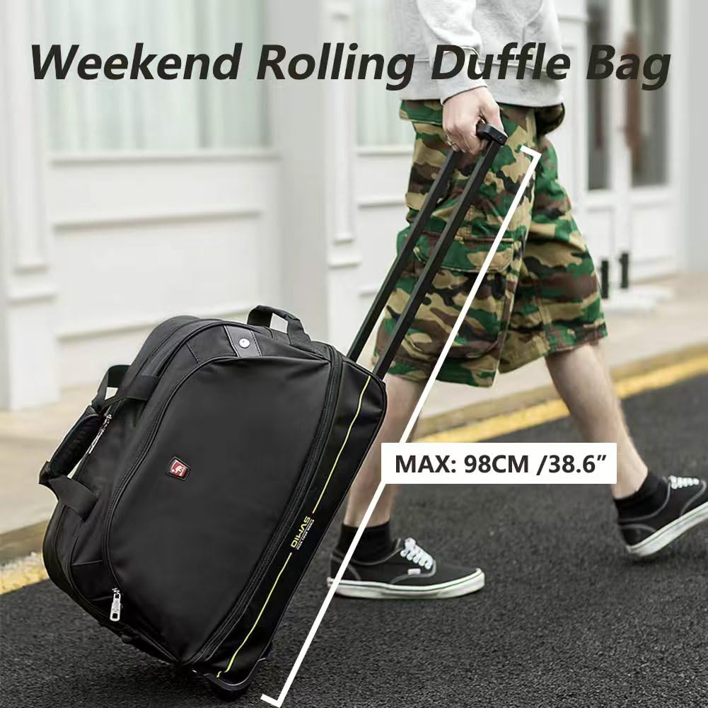 Rolling Duffle Bag with Wheels, 22 inch Carry On Bag G17255