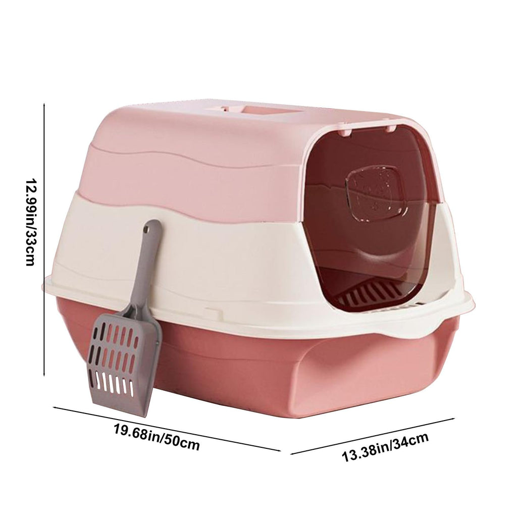 Cat Litter Box with Lid with Litter Scoop X51947