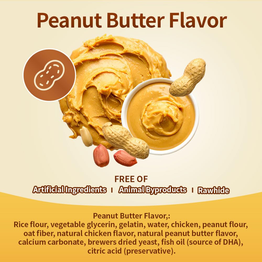 Peanut Butter Flavor Natural Puppy Chew Sticks 3.7oz C48180