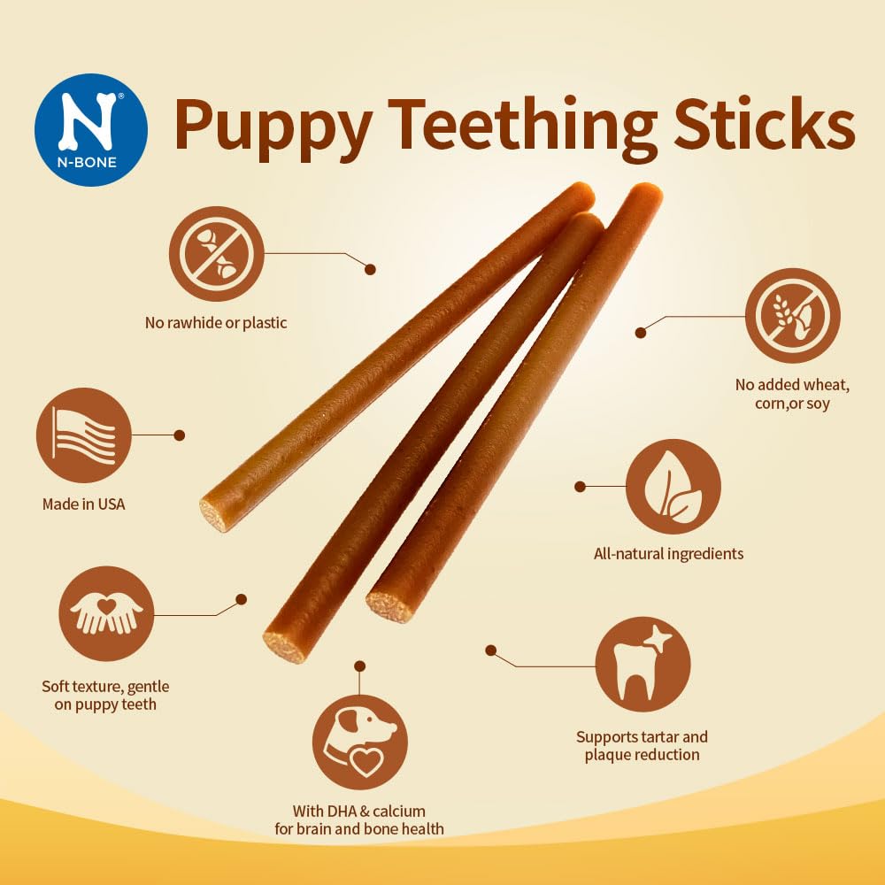 Peanut Butter Flavor Natural Puppy Chew Sticks 3.7oz C48180