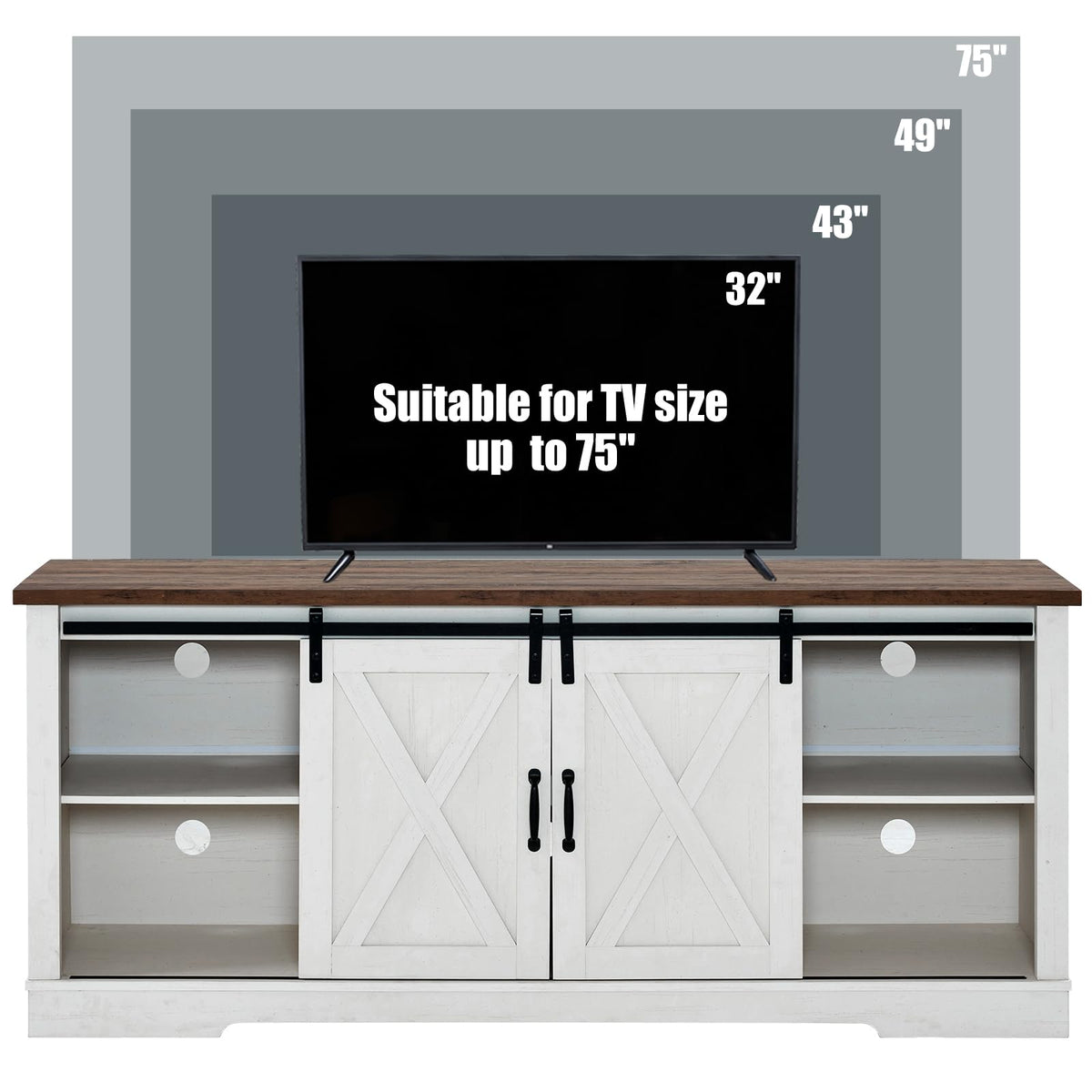 White TV Stand F83806