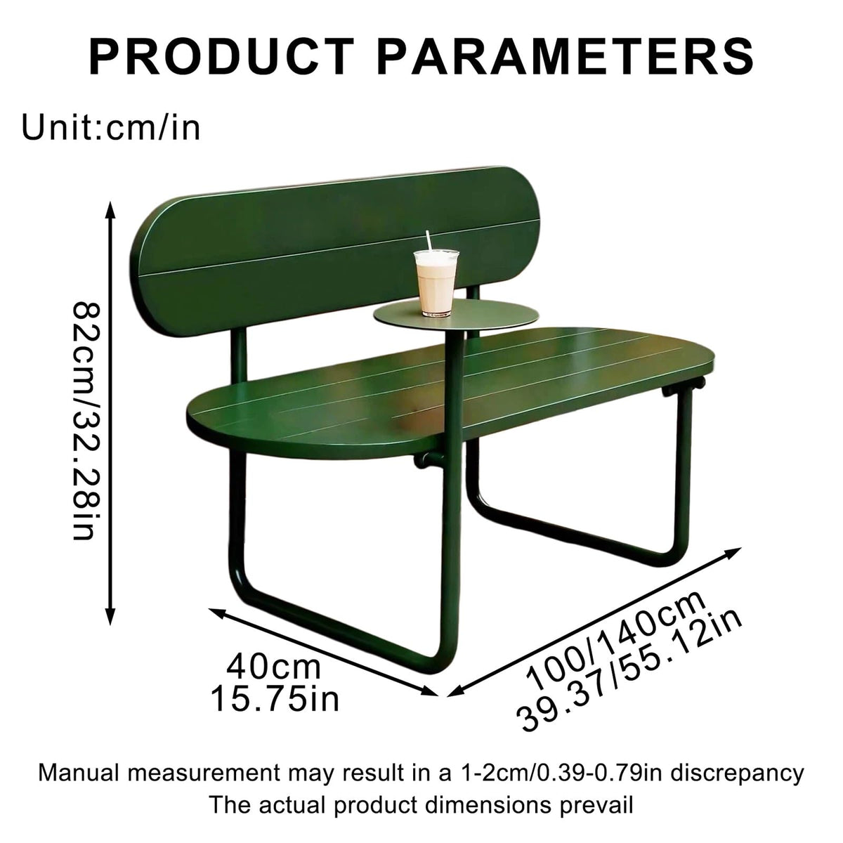 Metal Outdoor Bench I4763
