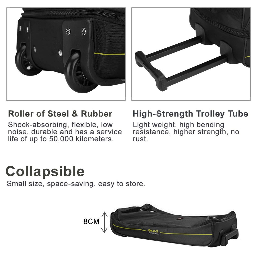 Rolling Duffle Bag with Wheels, 22 inch Carry On Bag G17255