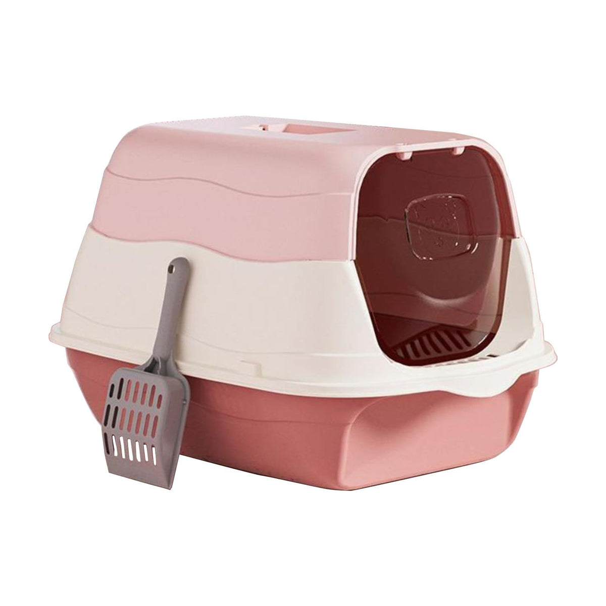 Cat Litter Box with Lid with Litter Scoop X51947