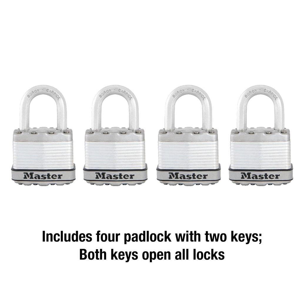 Heavy Duty Keyed-Alike Padlock 4 Pack B85669