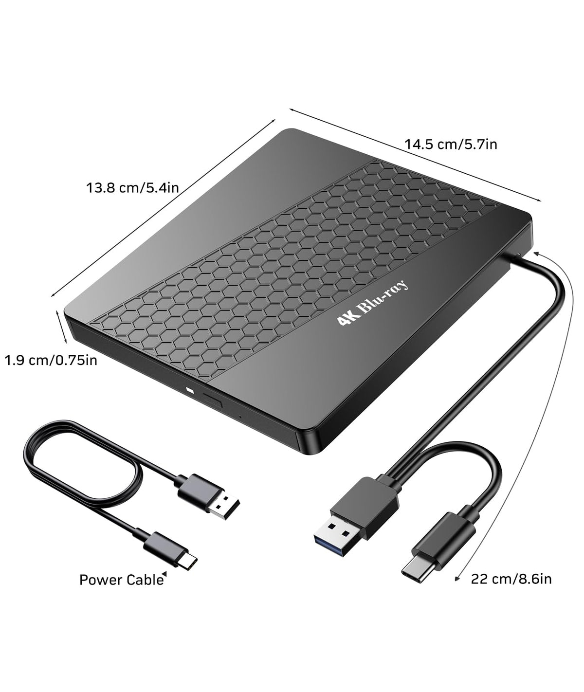 4k Blu Ray Drive with Carry Case G13421