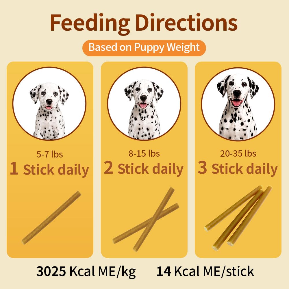 Peanut Butter Flavor Natural Puppy Chew Sticks 3.7oz C48180