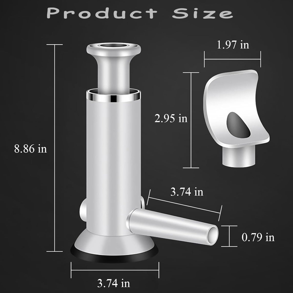 2 in 1 Vertical Sausage Stuffer with 2 Tubes B211511
