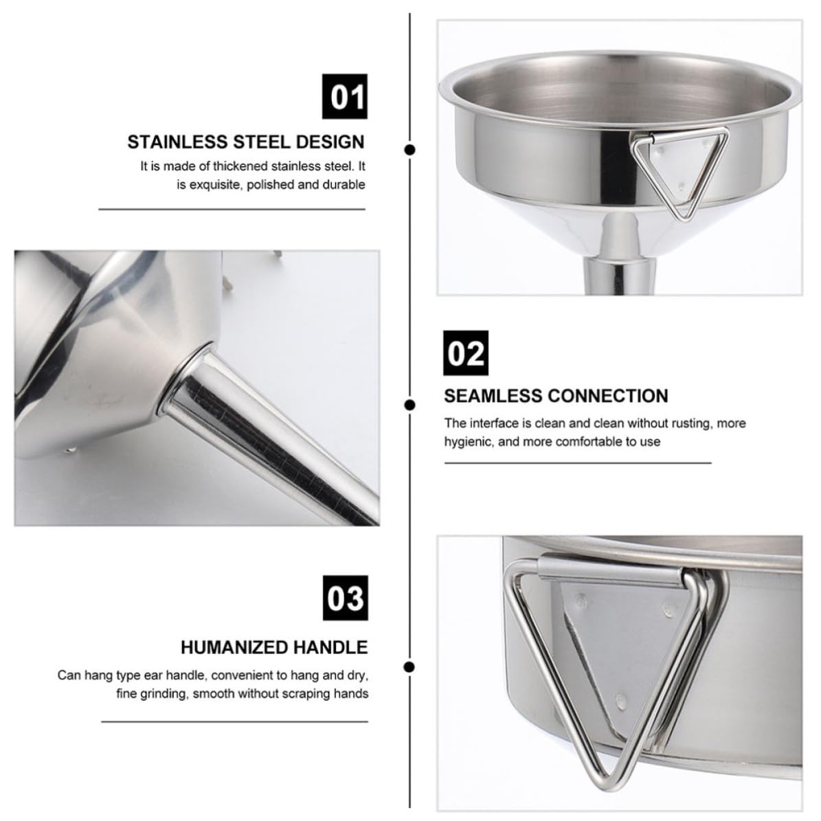 Stainless Steel Funnel Set M22807