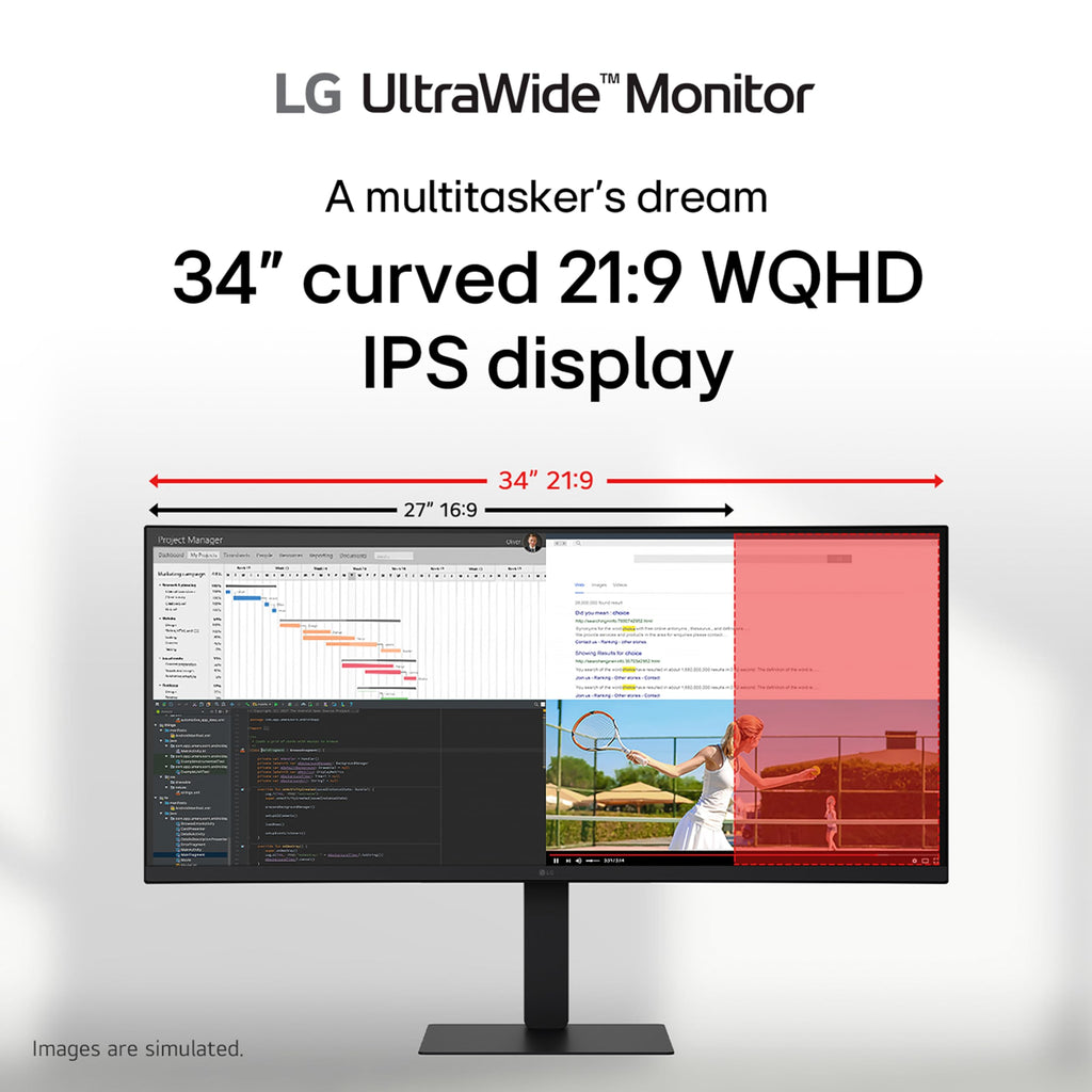 34-inch UltraWide IPS WQHD Curved Monitor T79284
