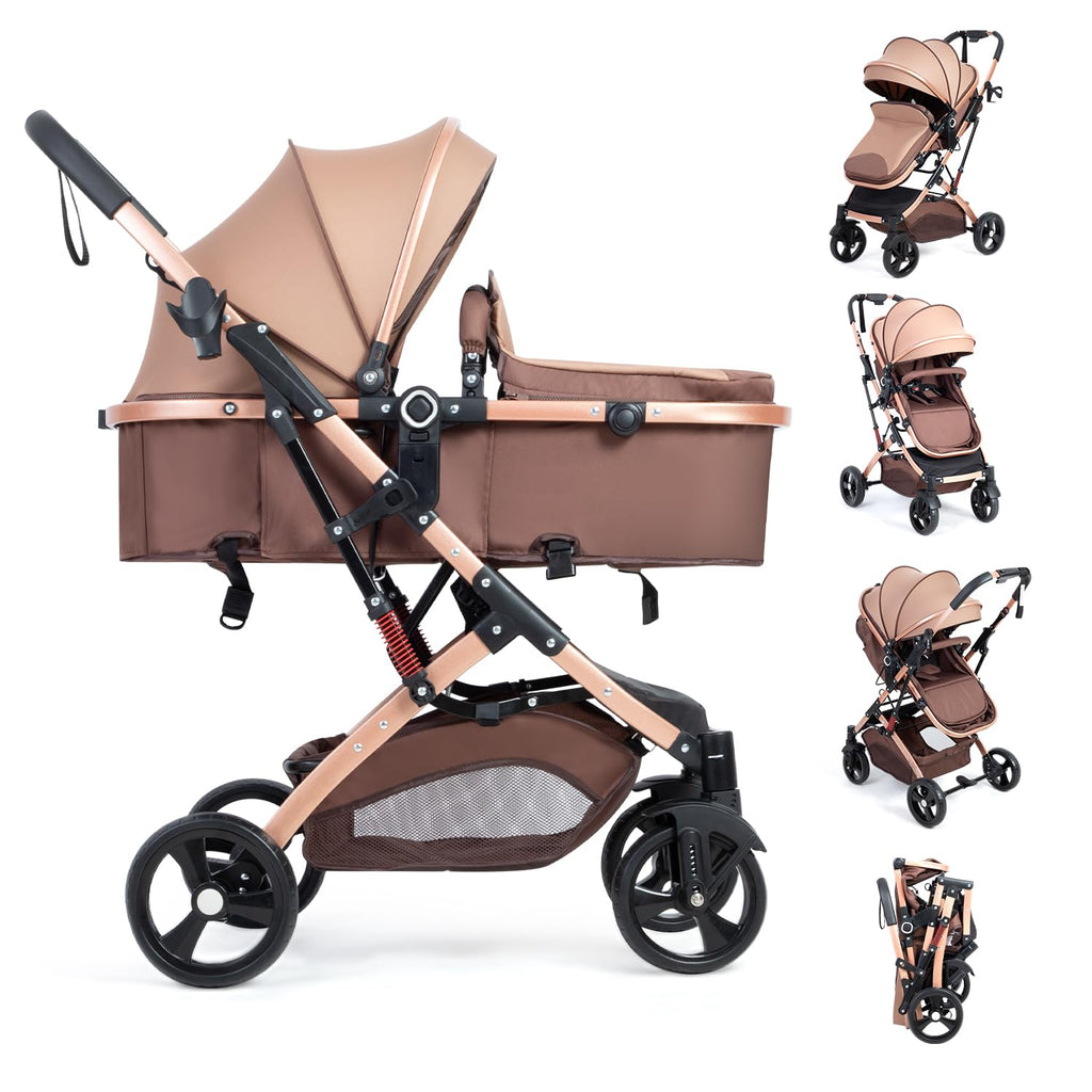 Reversible 2 in 1 Foldable Baby Stroller with Adjustable Backrest A27193