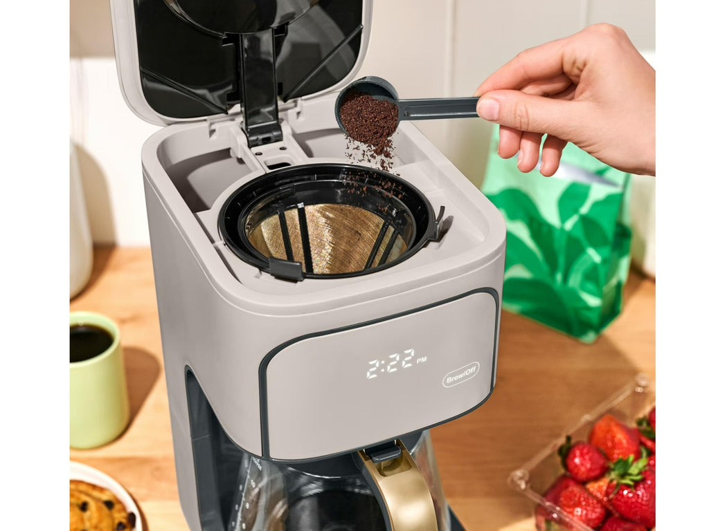 12-Cup Programmable Coffee Maker with Glass Carafe L434