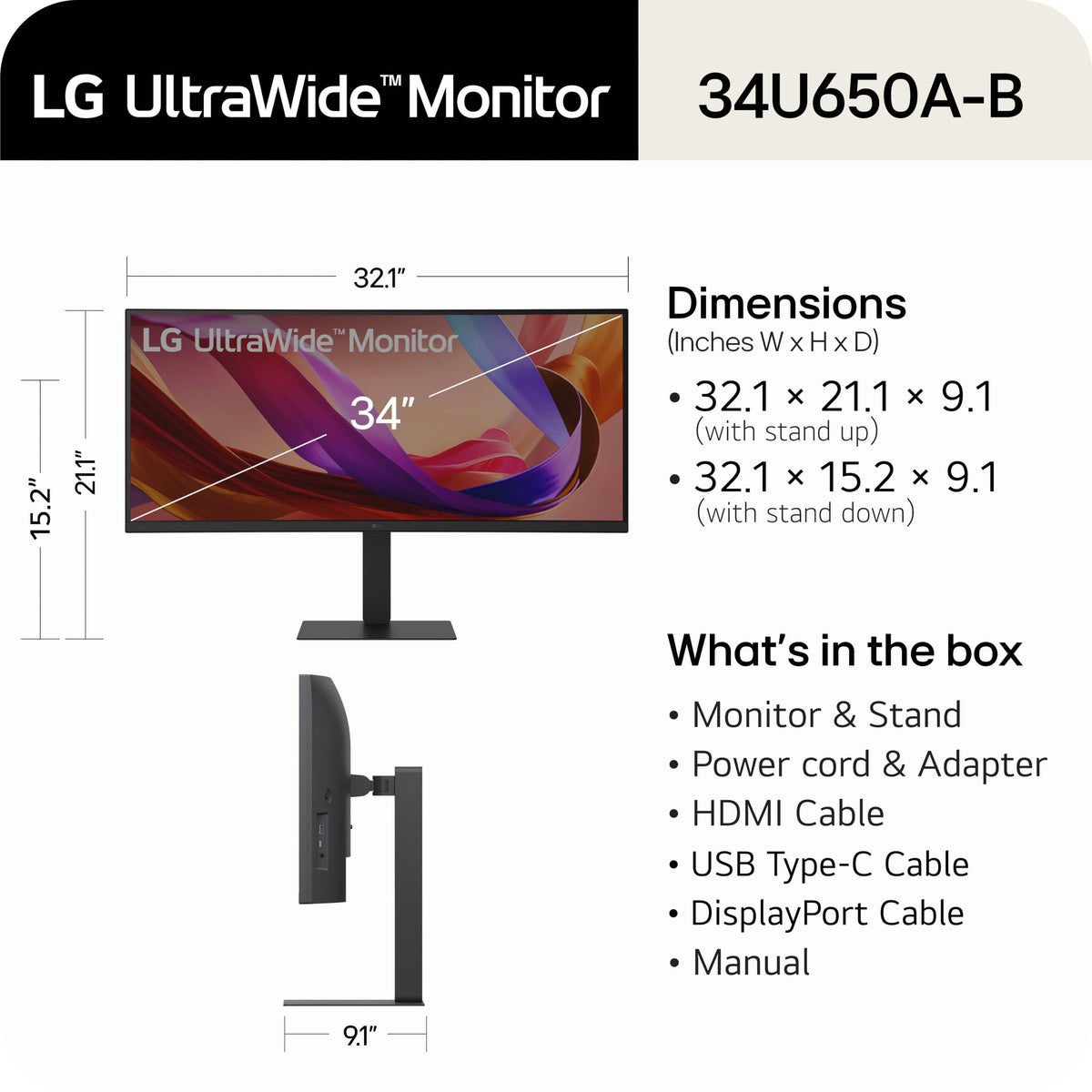 34-inch UltraWide IPS WQHD Curved Monitor T79284