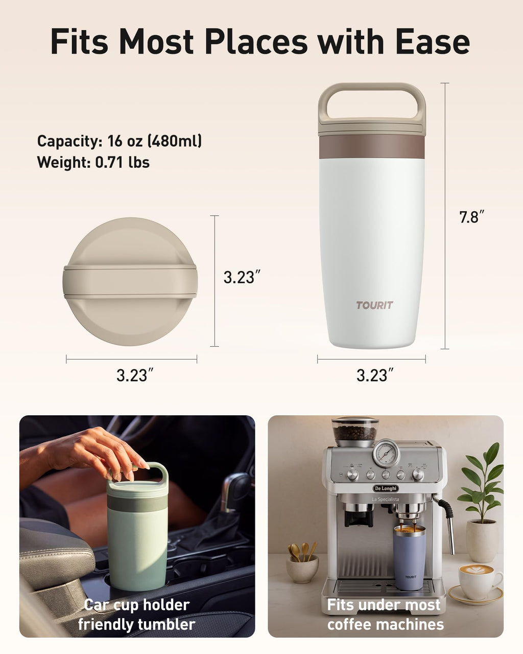 16 oz Leakproof Travel Coffee Mug A979104