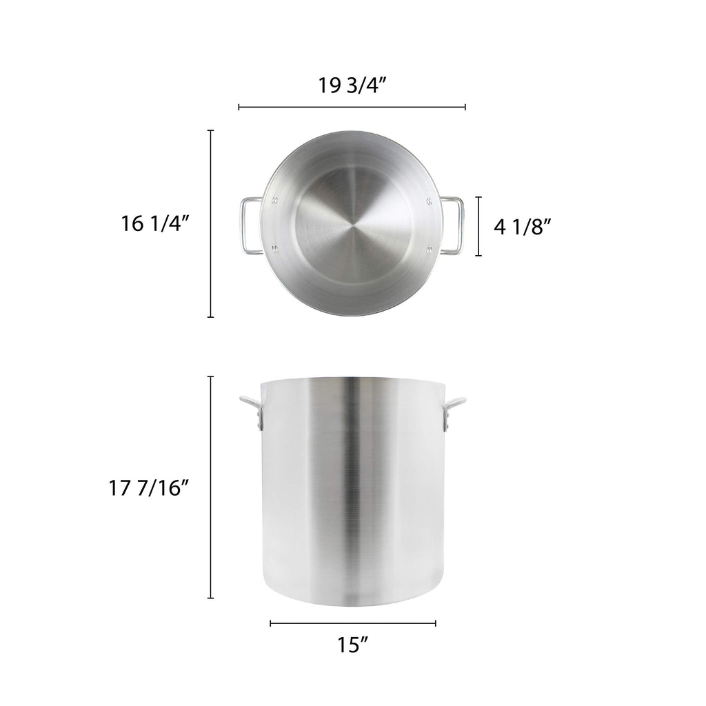 60 Quart Aluminum Stock Pot E443