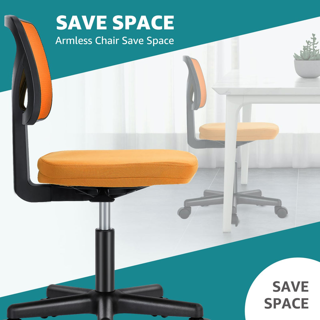 Armless Ergonomic Home Office Chair Q8091