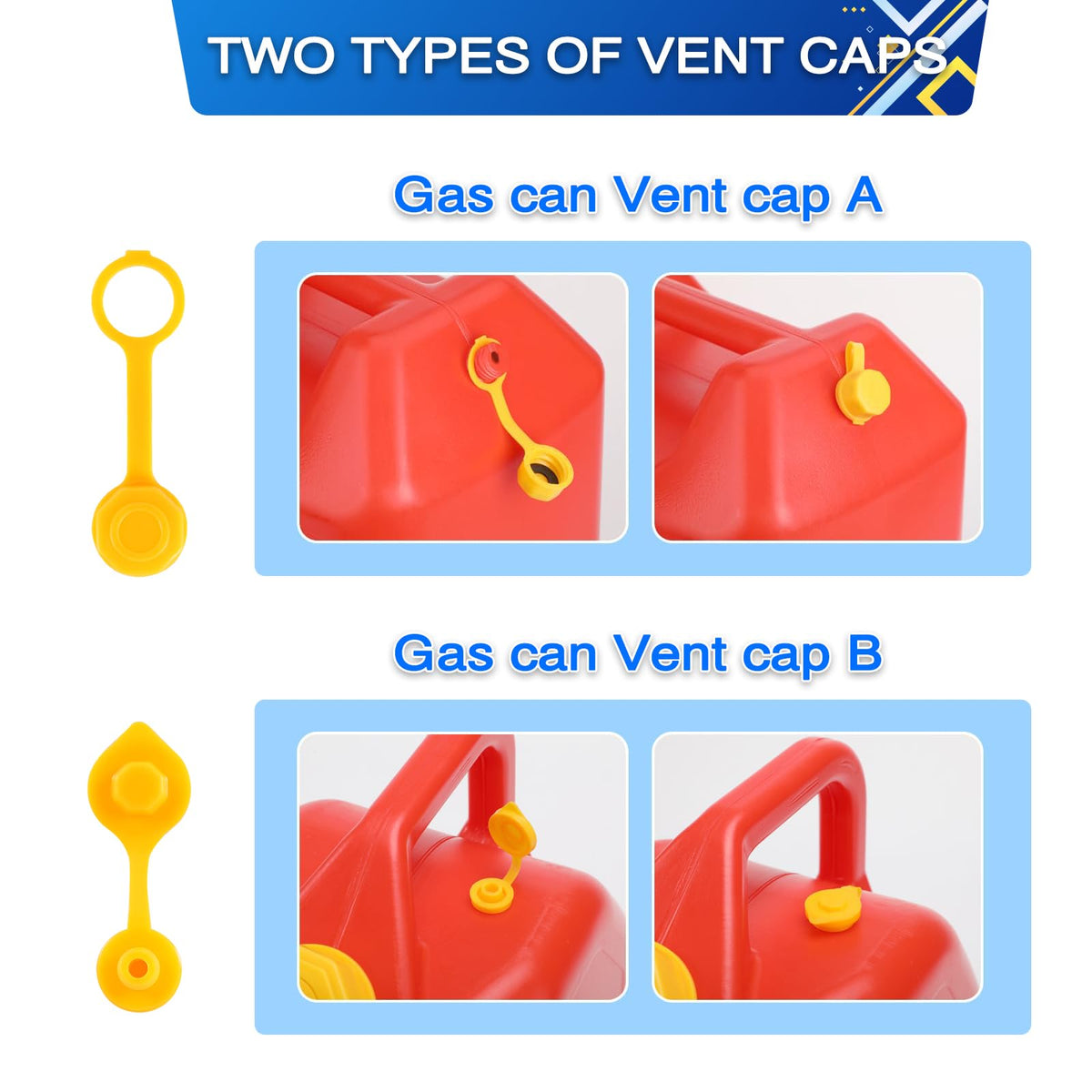 Gas Can Spout Replacement with Vent Caps J58872